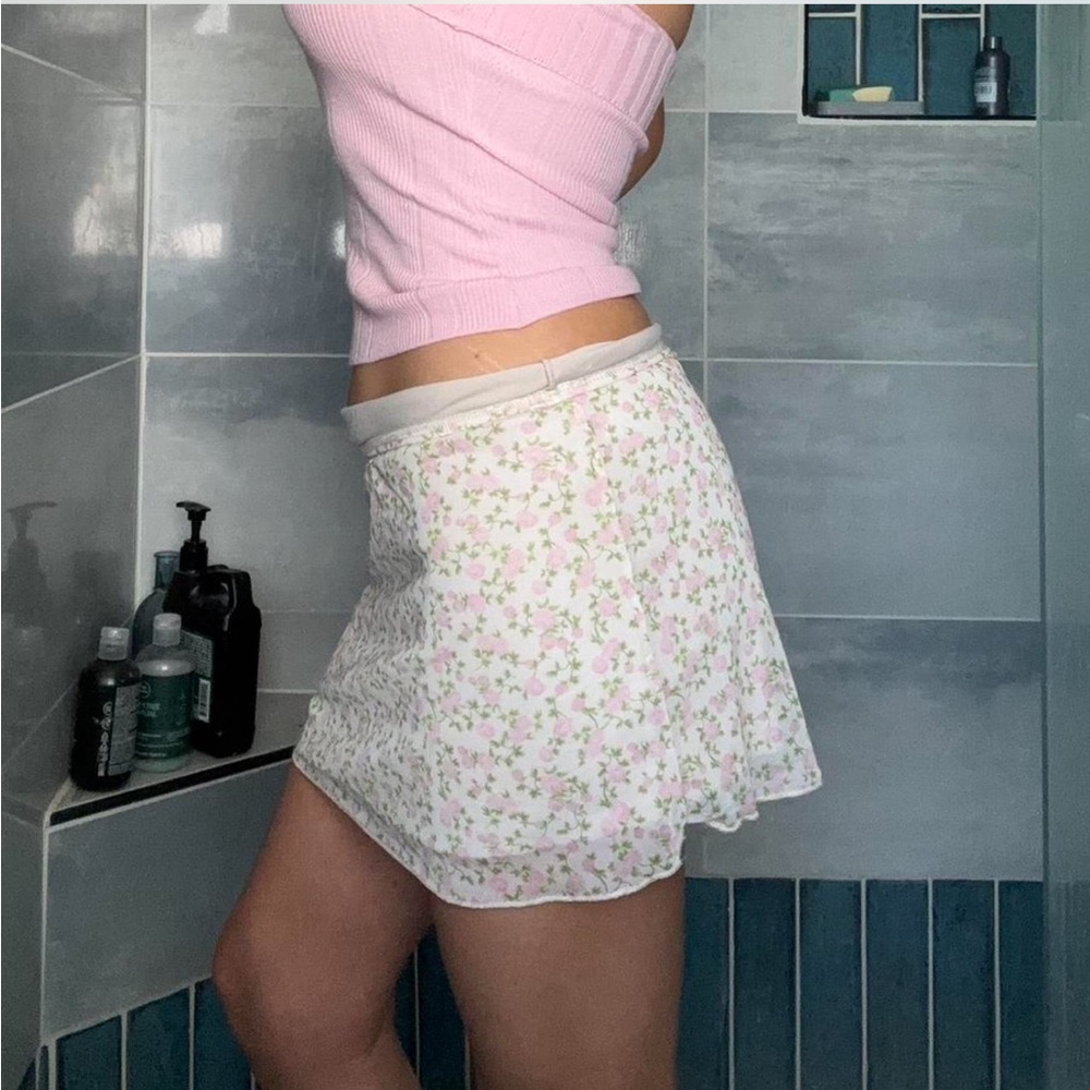 See You Monday Floral Mini Skirt